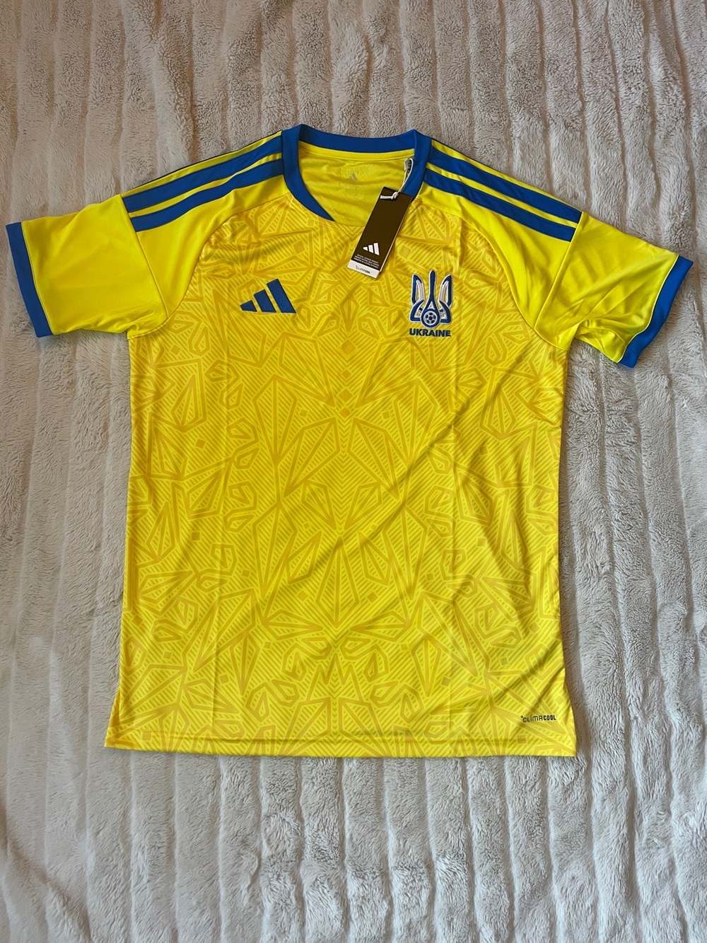 New Ukraine Authentic Adidas Soccer Jersey